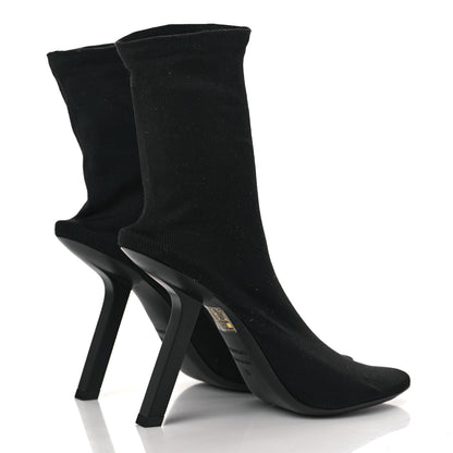 Balenciaga Stretch Tight Fabric Tight 110mm Booties 38 Black 4 of 6