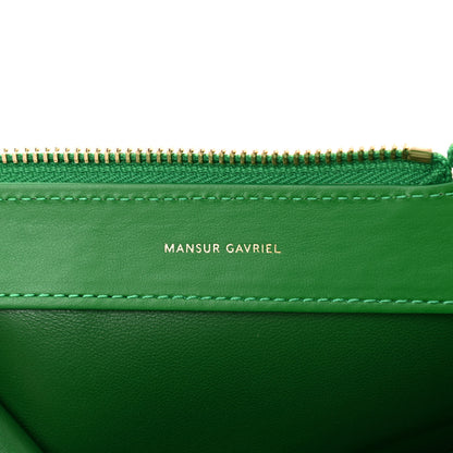 Mansur Gavriel Smooth Calfskin M Frame Bag Grass 6 of 8