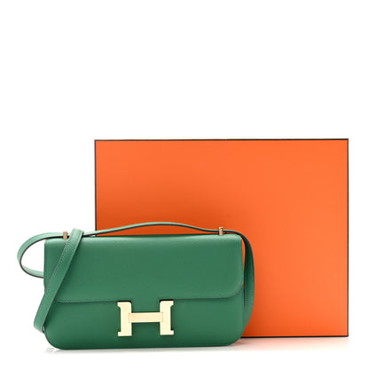Hermes Epsom Constance 1-Elan Vert Vertigo 14 of 14