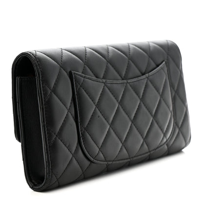 Chanel Lambskin Quilted Travel Wallet Black 4 of 12