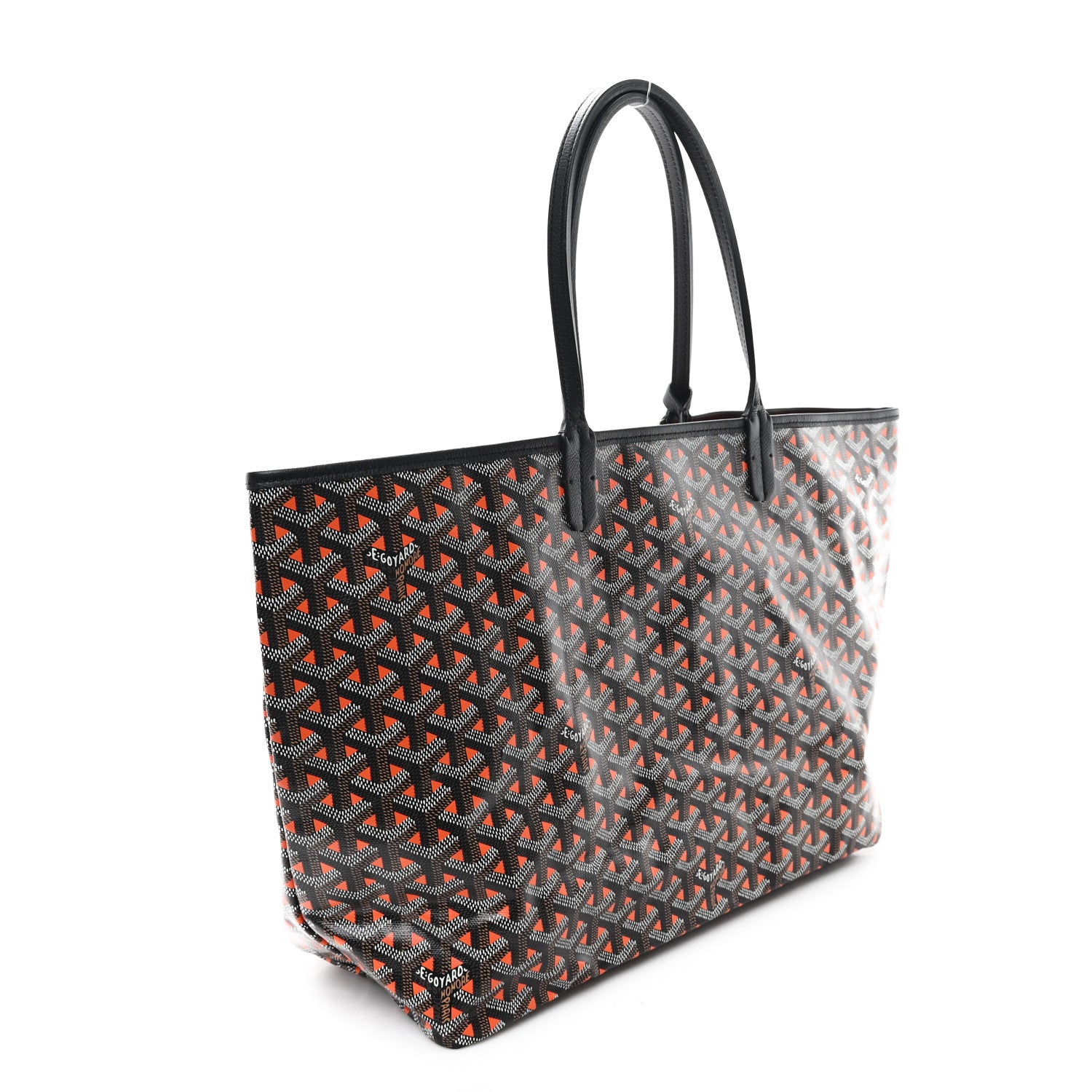 Goyard Goyardine Saint Louis Claire Voie PM Black Orange 4 of 11