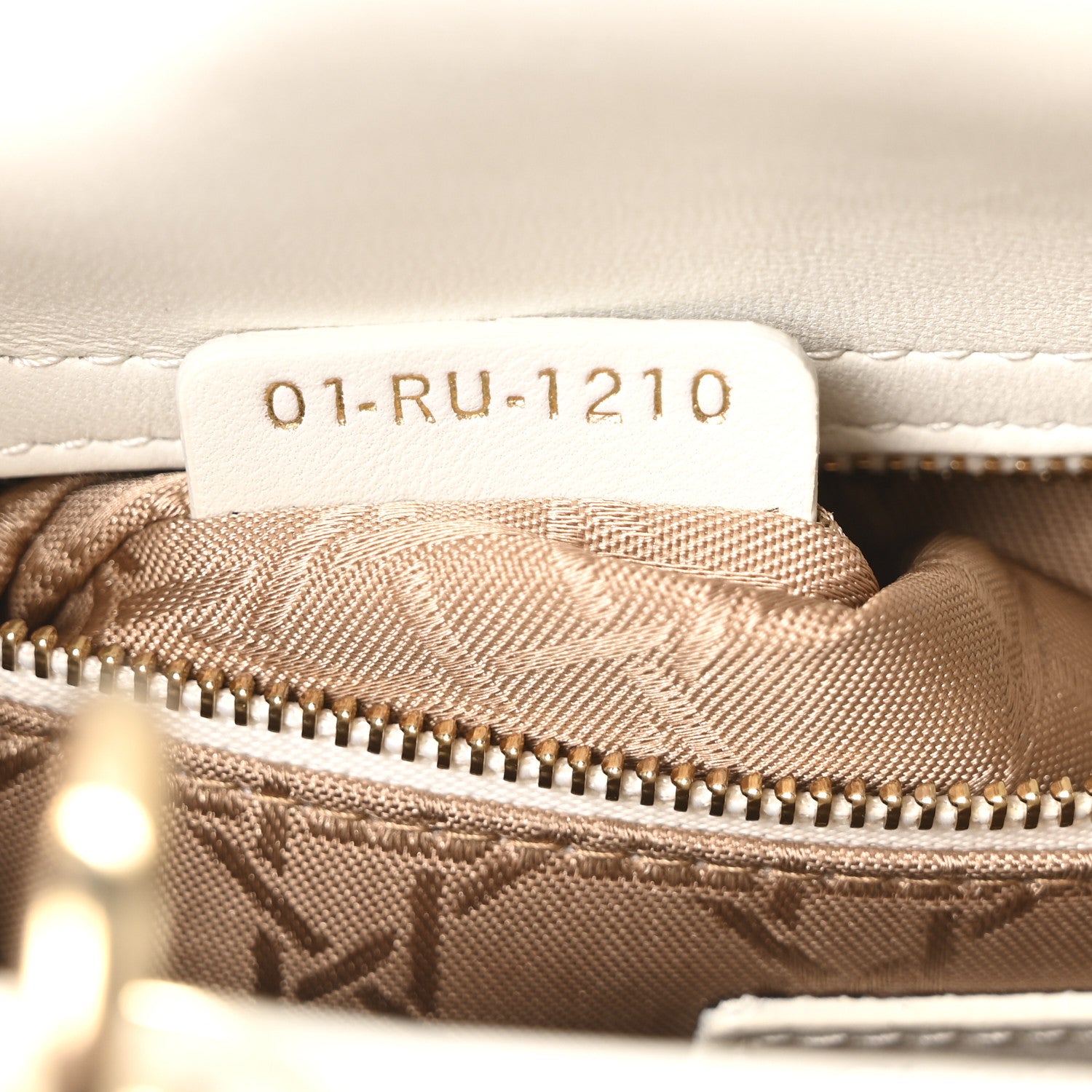 Christian Dior Lambskin Cannage Small My ABCDior Lady Dior White 7 of 10