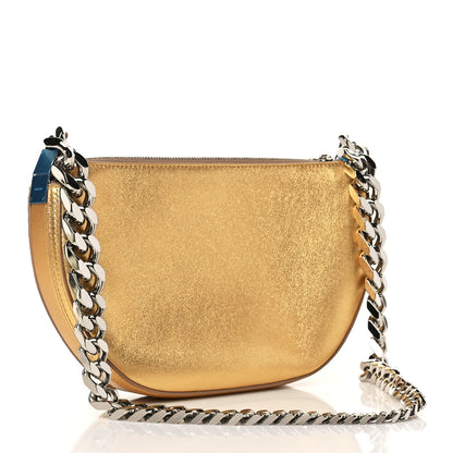 Burberry Metallic Calfskin Small Olympia Chain Shoulder Bag Gold 2 of 5