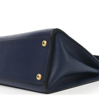 Christian Dior Calfskin Dioraddict Top Handle Navy Blue 9 of 9