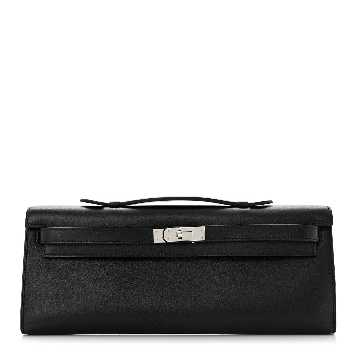 Hermes Swift Kelly Cut Clutch Pochette Black 1 of 8