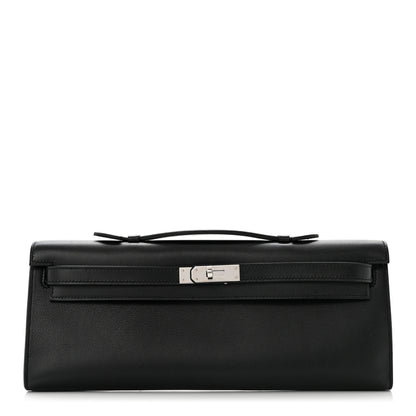 Hermes Swift Kelly Cut Clutch Pochette Black 1 of 8