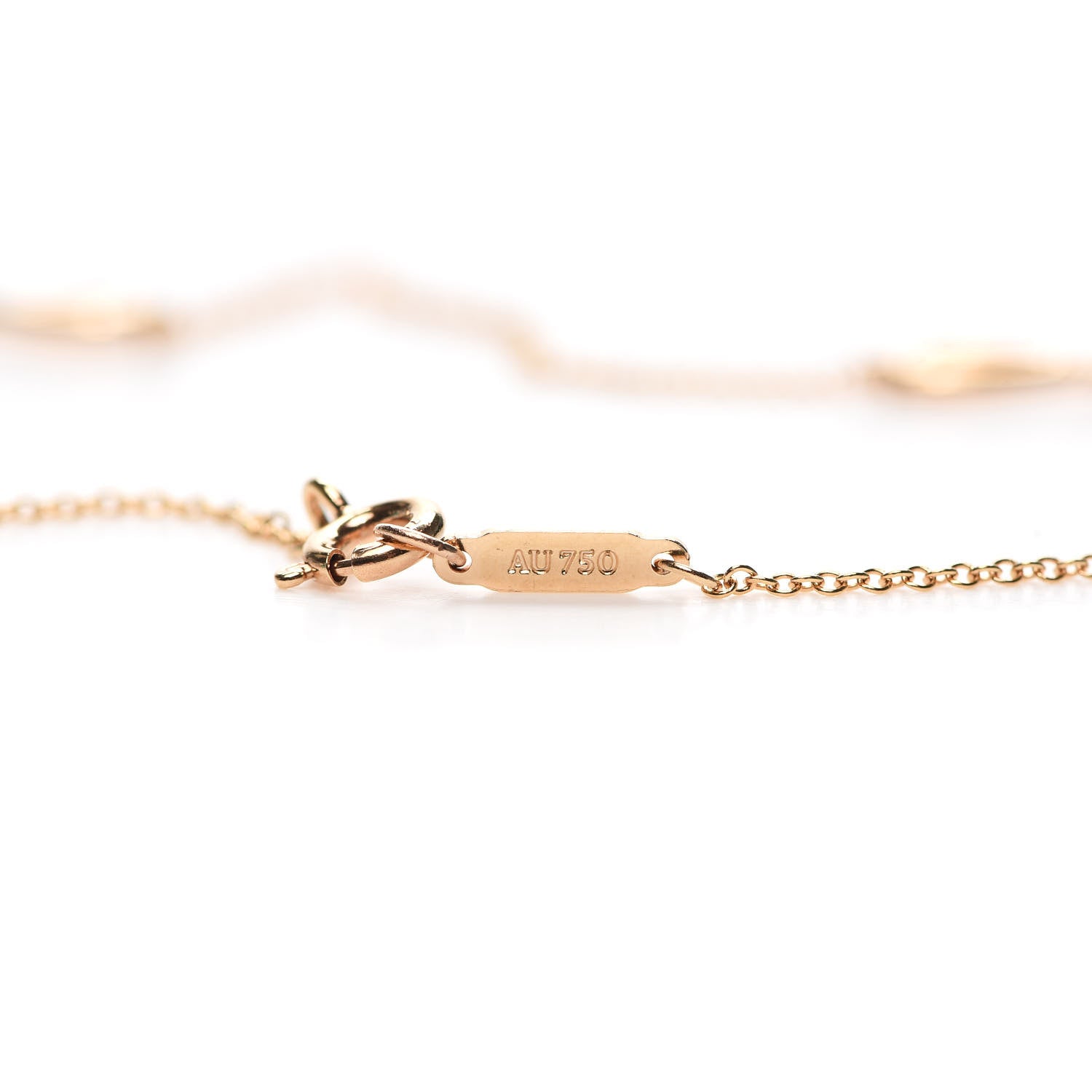 Tiffany 18K Rose Gold Infinity Endless Necklace 4 of 6