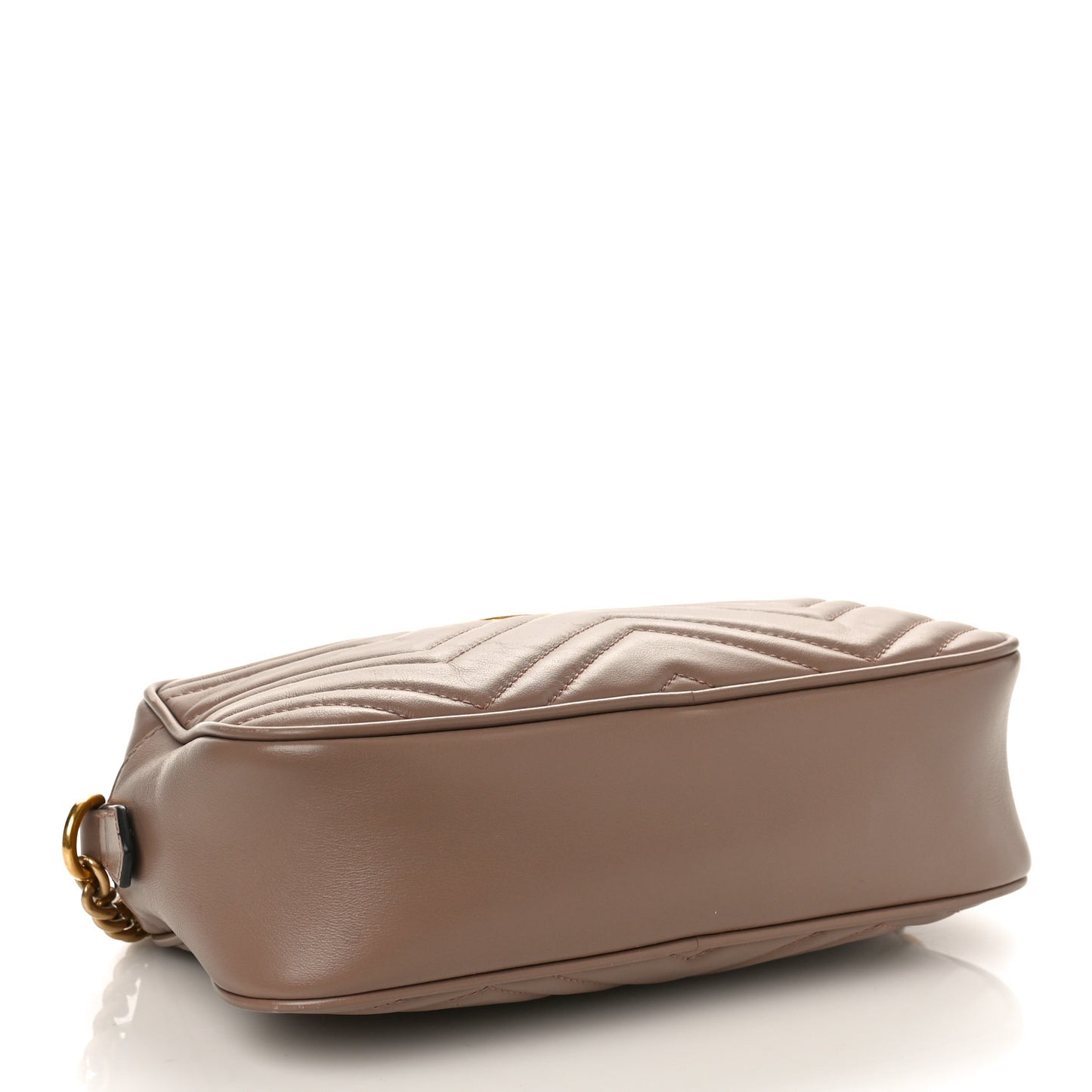 Calfskin Matelasse Small GG Marmont Chain Shoulder Bag Porcelain Rose