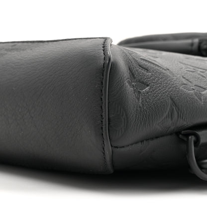 Louis Vuitton Calfskin Shadow Monogram Duo Slingbag Black 9 of 10