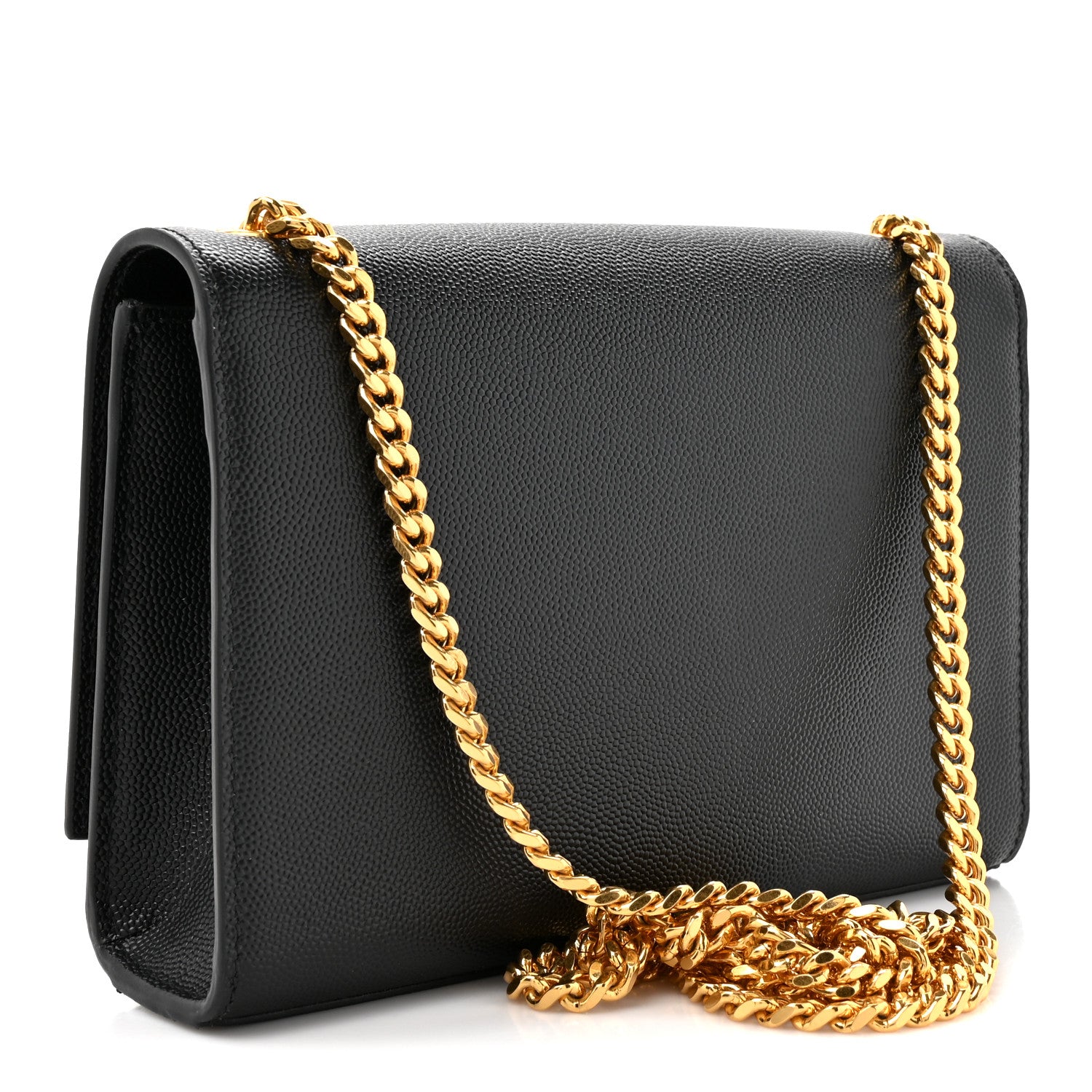 Saint Laurent Grain De Poudre Small Monogram Kate Satchel Black 3 of 12