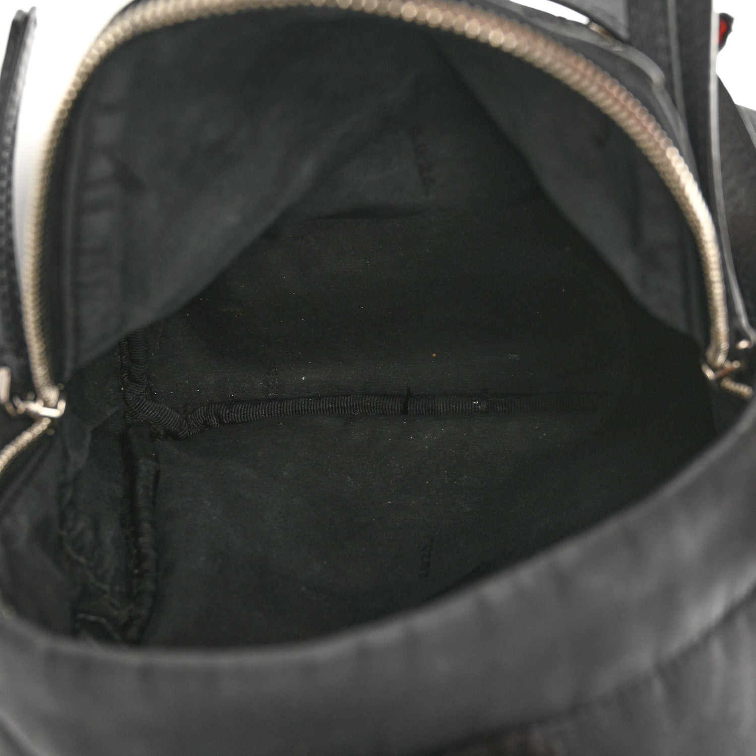 Fendi Nylon Vitello Dolce Goat Fox Fur Crocodile Monster Eyes Mini Backpack Black Sunflower 5 of 15