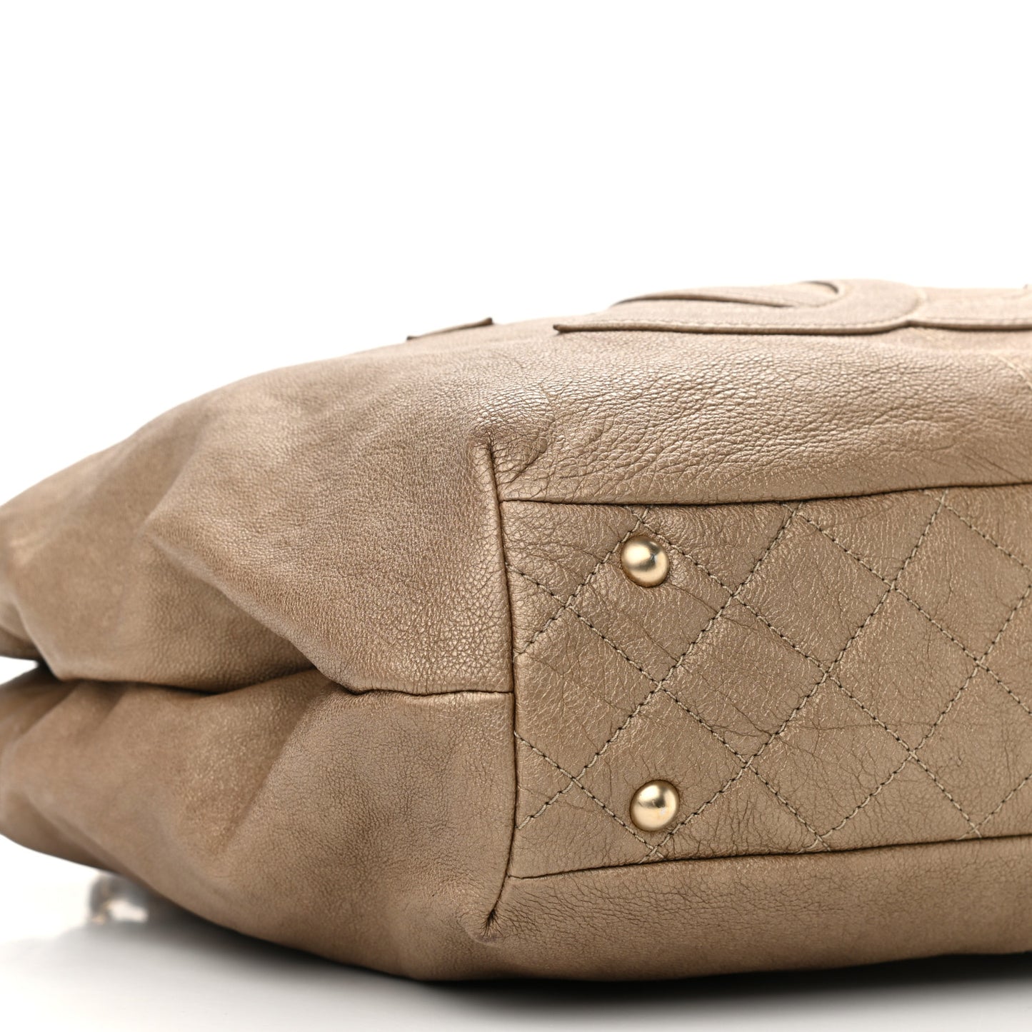 Calfskin Large Trianon Tote Gold