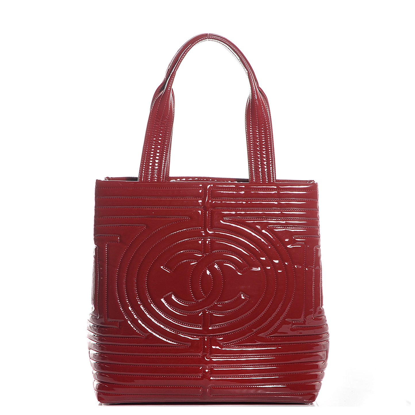 Vinyl Coco Ming Petit Shopping Tote Red