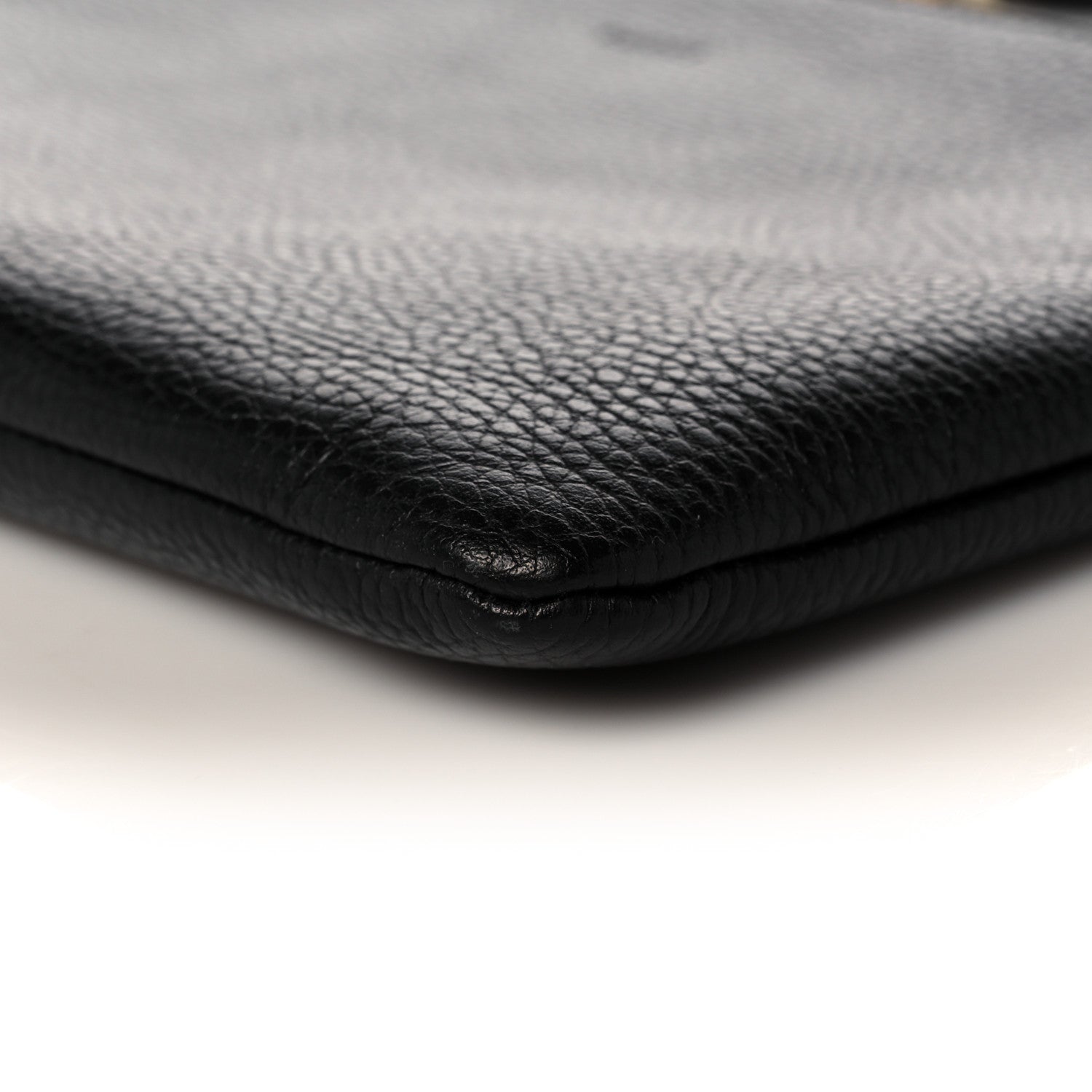 Gucci Pebbled Calfskin Large Bamboo Clutch Black 10 of 10