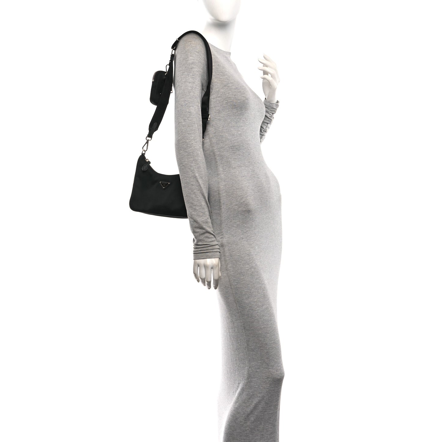 Re-Nylon Saffiano Re-Edition 2005 Shoulder Bag Black