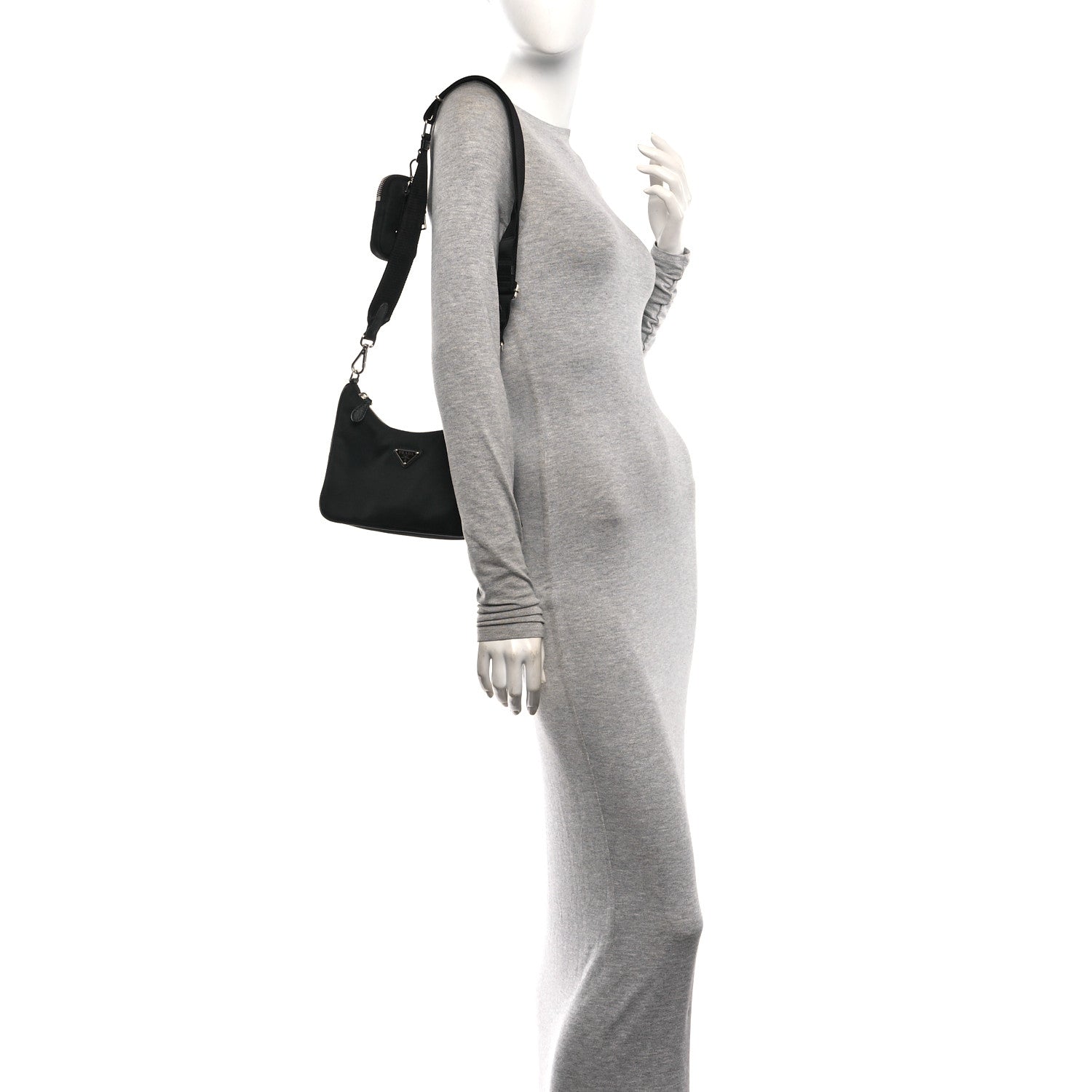 Prada Re-Nylon Saffiano Re-Edition 2005 Shoulder Bag Black 2 of 10