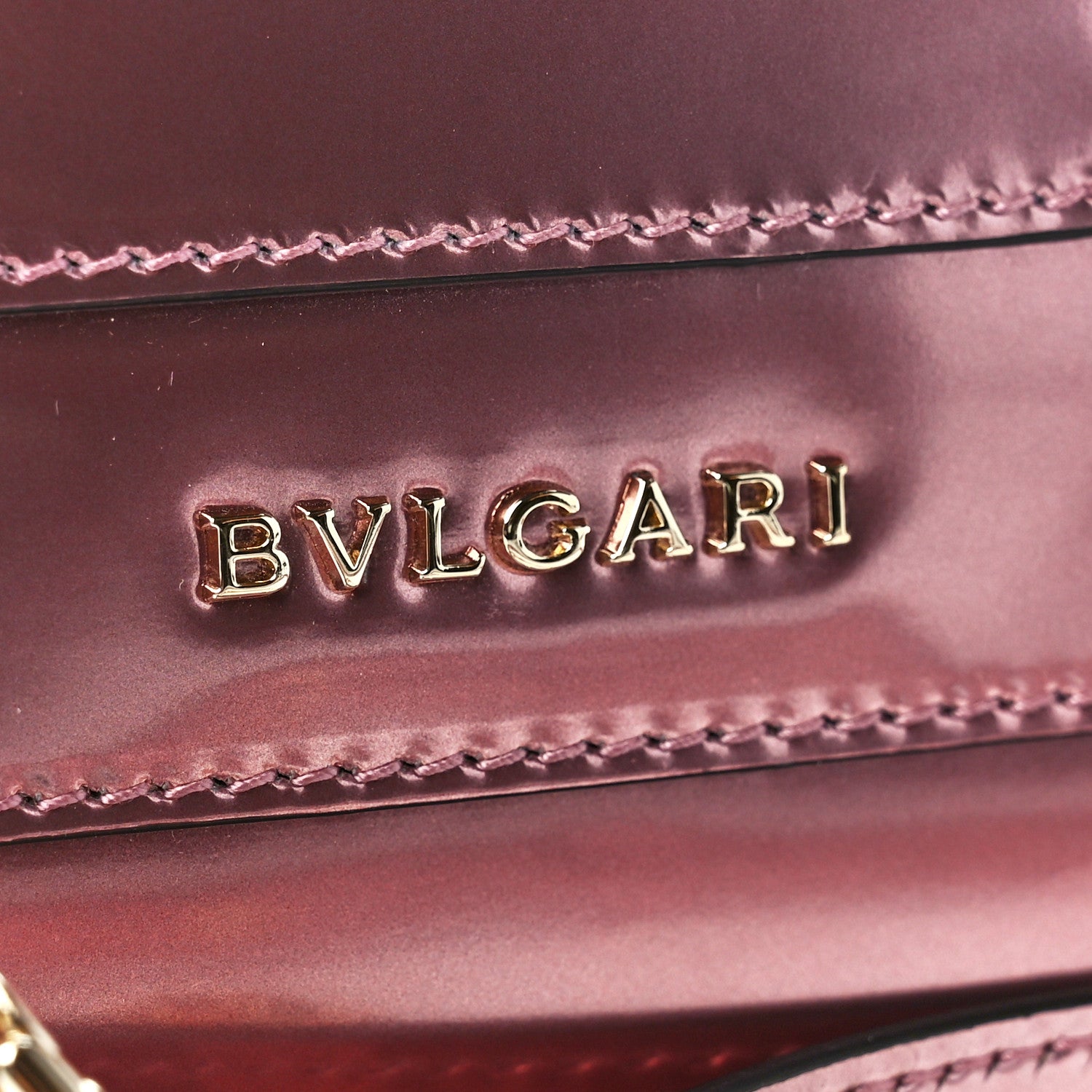 Bulgari Metallic Calfskin Serpenti Forever Top Handle Rose Quartz 10 of 14