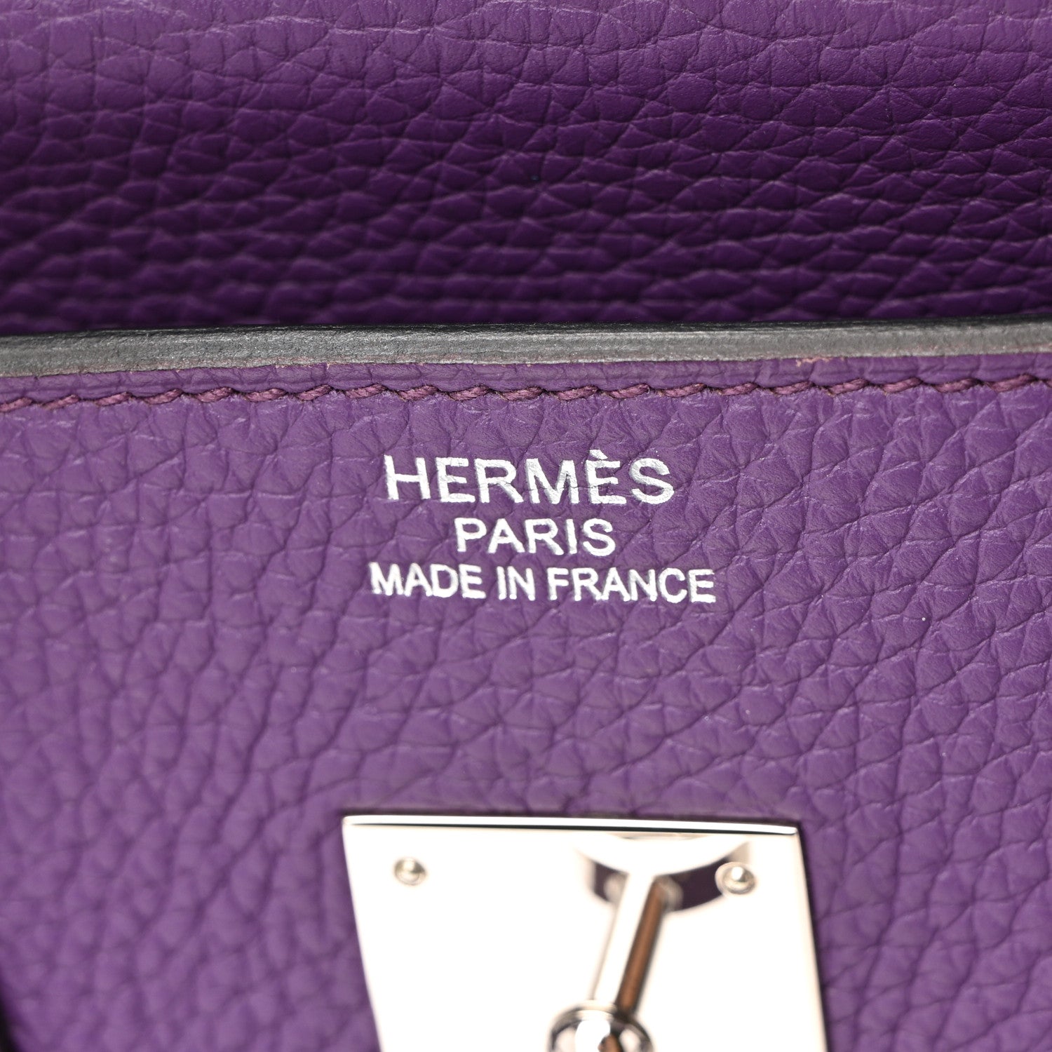Hermes Taurillon Clemence Birkin 35 Ultraviolet 15 of 40