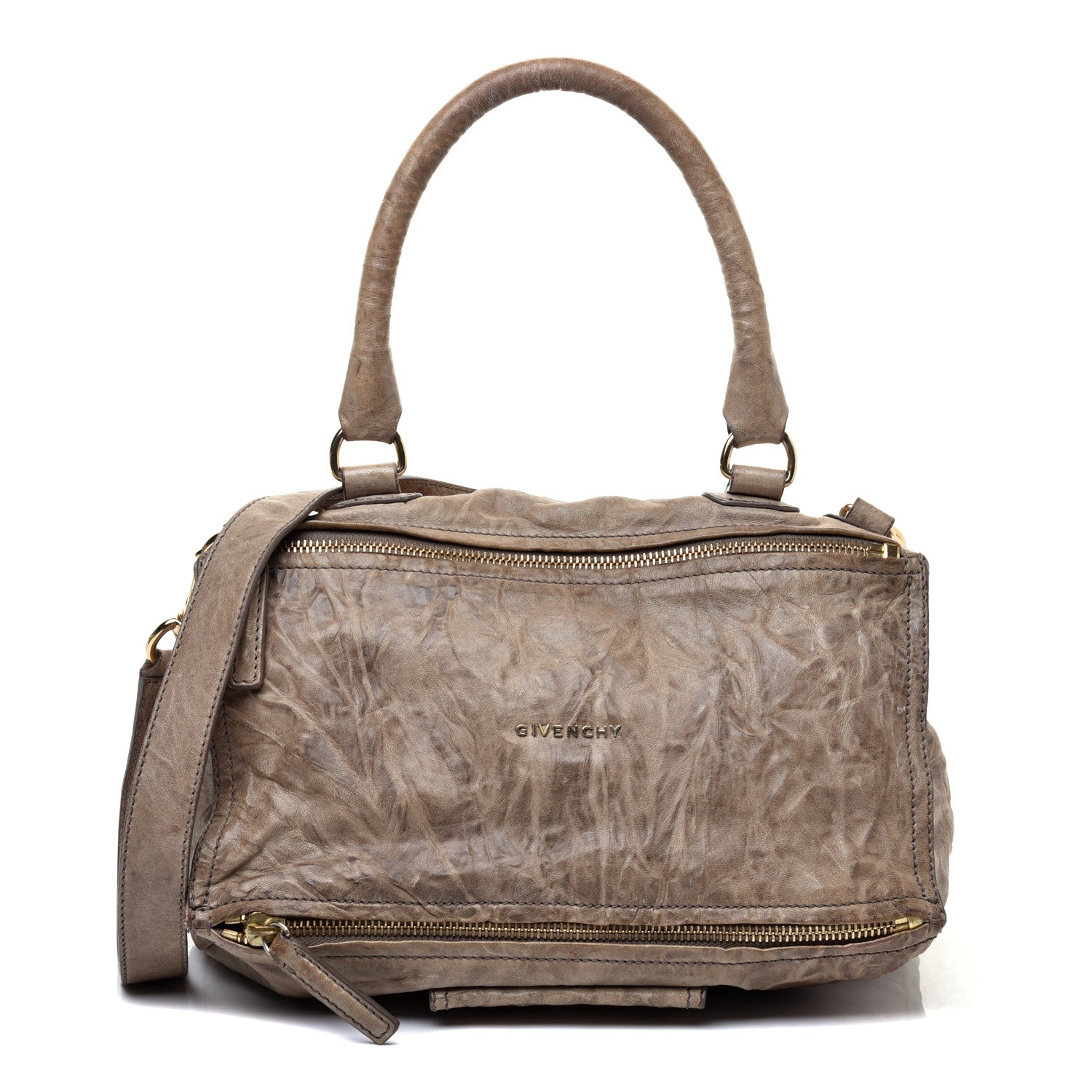 Givenchy Tumbled Sheepskin Small Pandora Charcoal 1 of 10