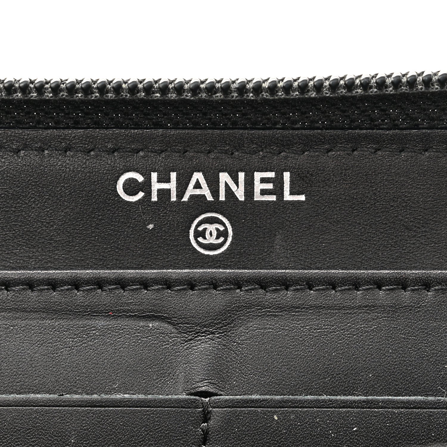Chanel Caviar Large Timeless CC Zip Around Wallet Black 6 of 8