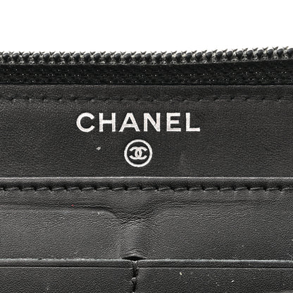 Chanel Caviar Large Timeless CC Zip Around Wallet Black 6 of 8