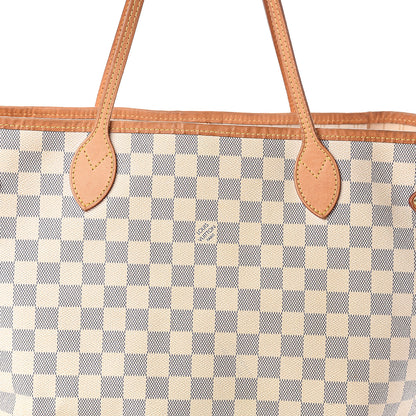 Louis Vuitton Damier Azur Neverfull MM 7 of 9