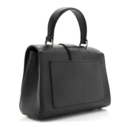 Jimmy Choo Calfskin Crystal Small Cheri Top Handle Bag Black 3 of 13