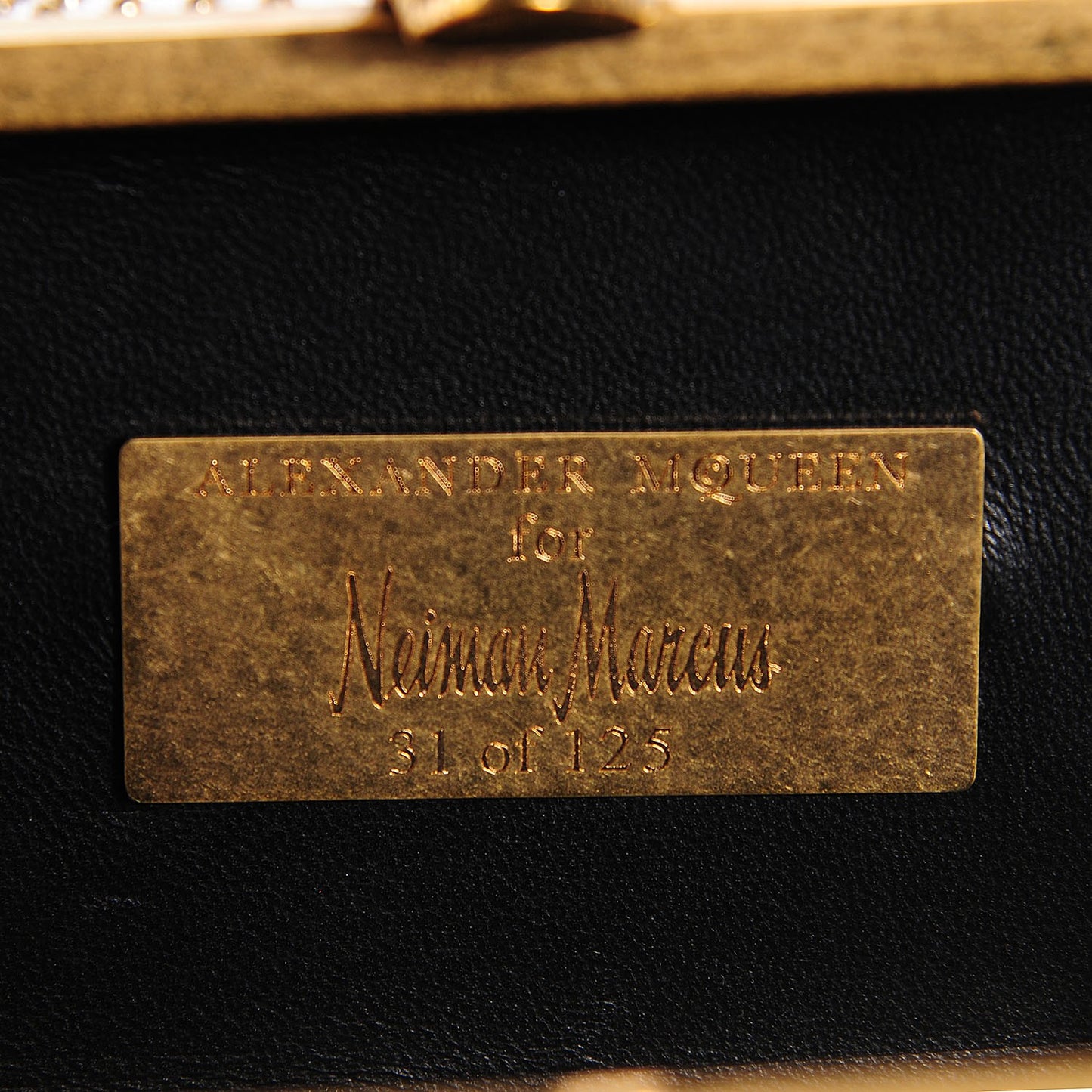 Nappa Studded Britannia Skull Box Clutch Silver