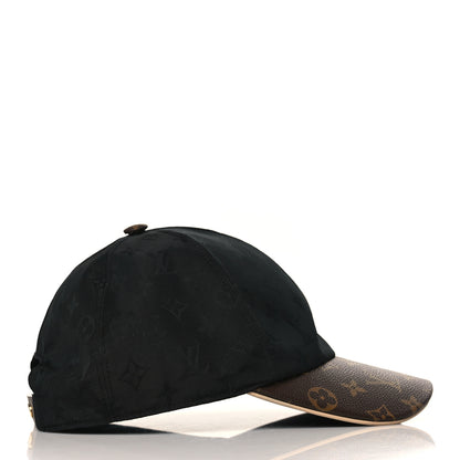 Louis Vuitton Polyester Silk Monogram LV Get Ready Cap L Black 4 of 7