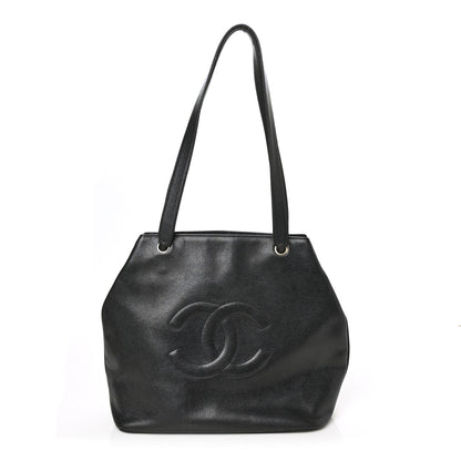 Chanel Caviar CC Timeless Tote Black 1 of 8