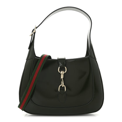 Gucci Glossed Calfskin Small Jackie Shoulder Bag Forest Green 1 of 10