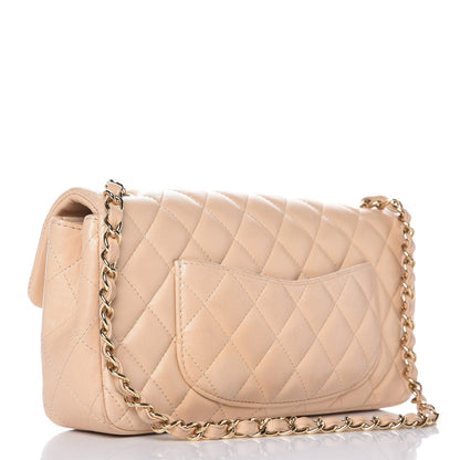 Chanel Lambskin Quilted East West Flap Beige Clair 3 of 10