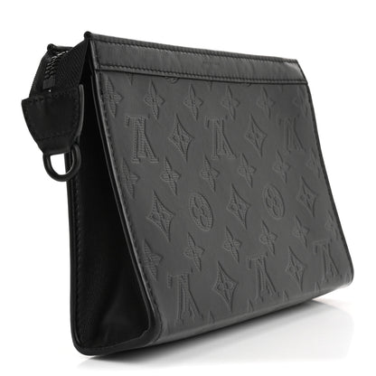 Louis Vuitton Calfskin Monogram Shadow Gaston Wearable Wallet 3 of 8