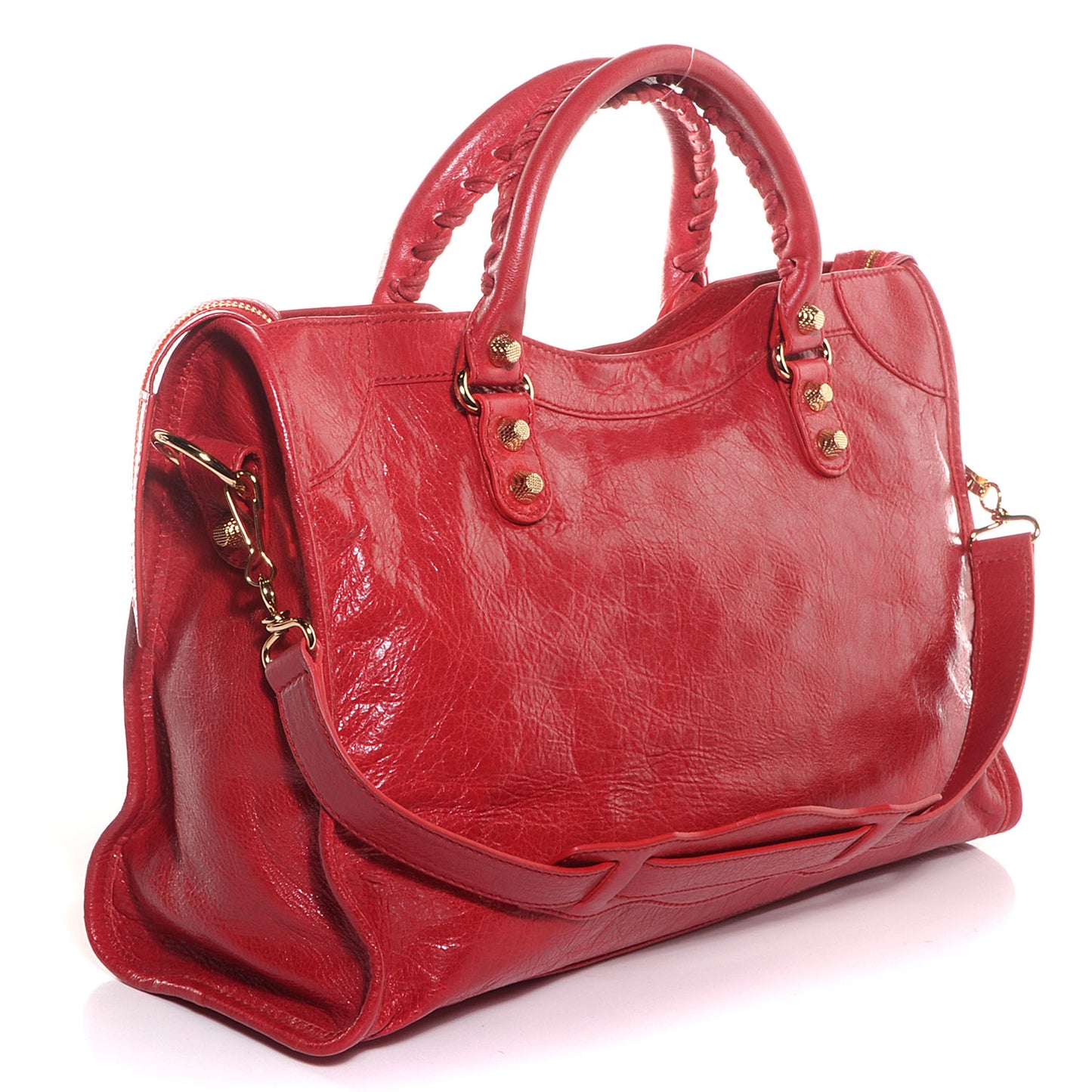 Agneau Giant 12 Gold Hardware City Rouge Cardinal