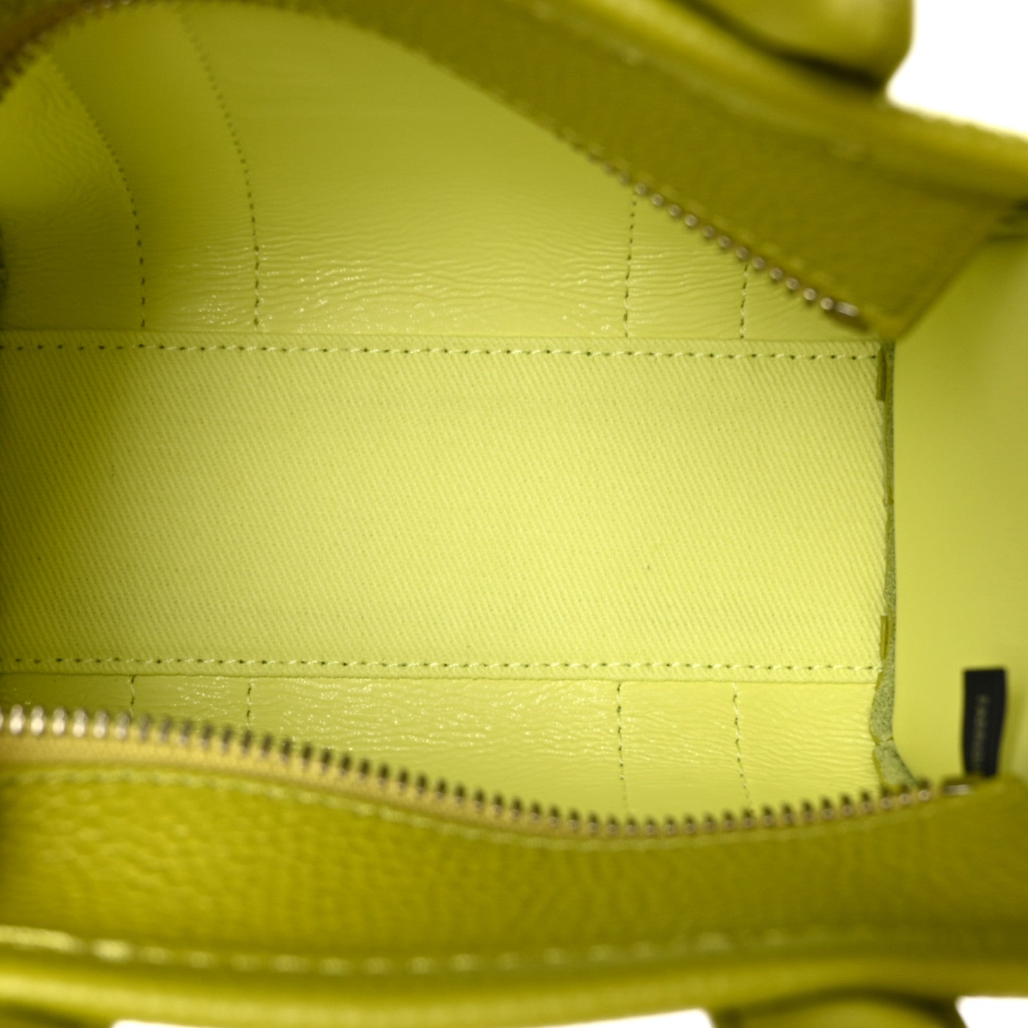 Marc Jacobs Grained Calfskin Micro The Tote Bag Citronelle 5 of 9