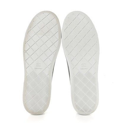 Chanel Crumpled Shiny Lambskin Mary Jane Flats 39.5 Black White 6 of 10