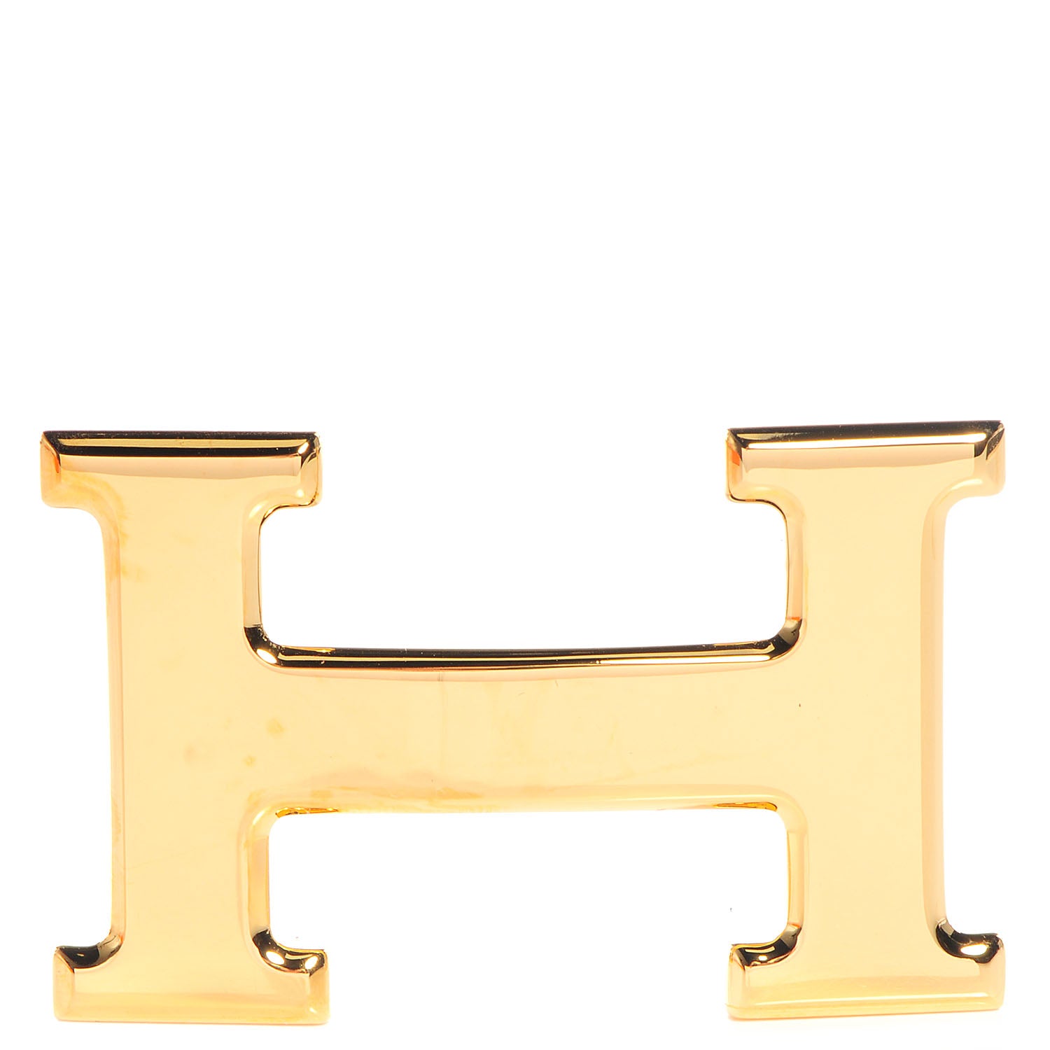 Hermes 32mm Polished Constance H Belt Buckle Gold Plated 1 of 5
