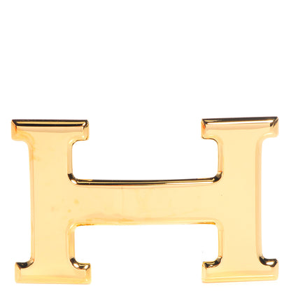 Hermes 32mm Polished Constance H Belt Buckle Gold Plated 1 of 5