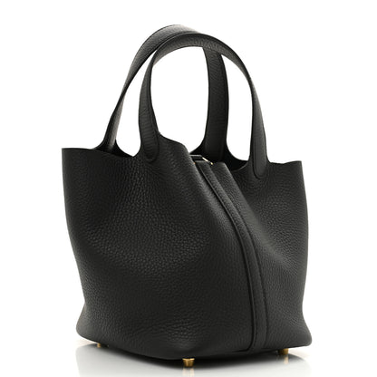 Hermes Taurillon Clemence Picotin Lock 18 PM Black 3 of 12
