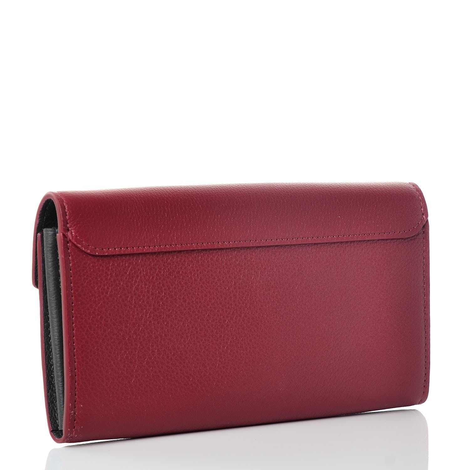 Louis Vuitton Soft Calfskin My Lockme Wallet Lie De Vin Etain Creme 3 of 7