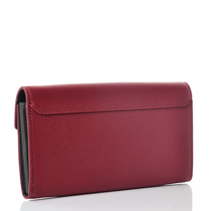 Louis Vuitton Soft Calfskin My Lockme Wallet Lie De Vin Etain Creme 3 of 7