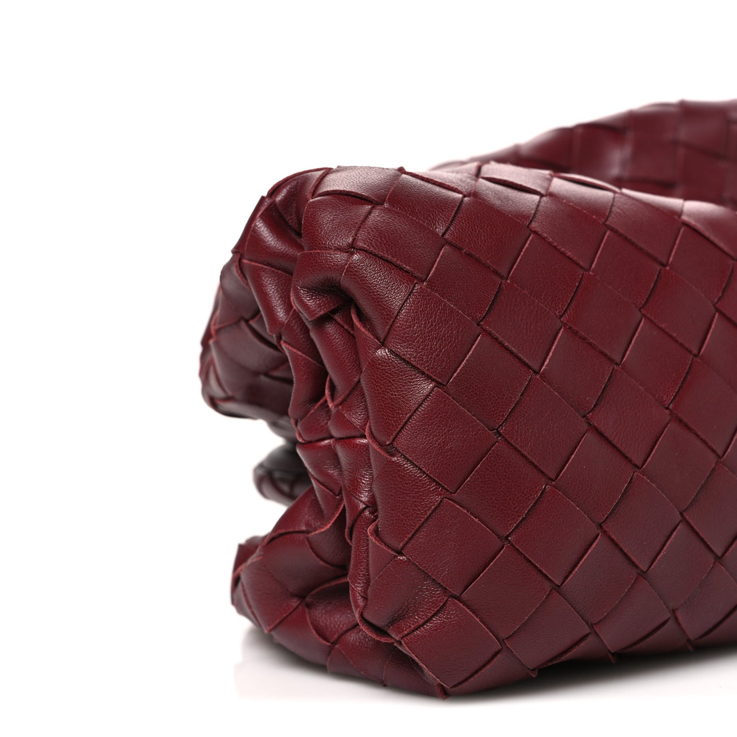 Nappa Maxi Intrecciato The Pouch Oversized Clutch Bordeaux