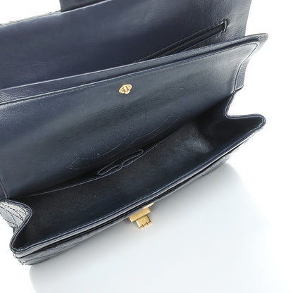 Chanel Aged Calfskin Quilted 2.55 Reissue 225 Flap Navy 5 of 8