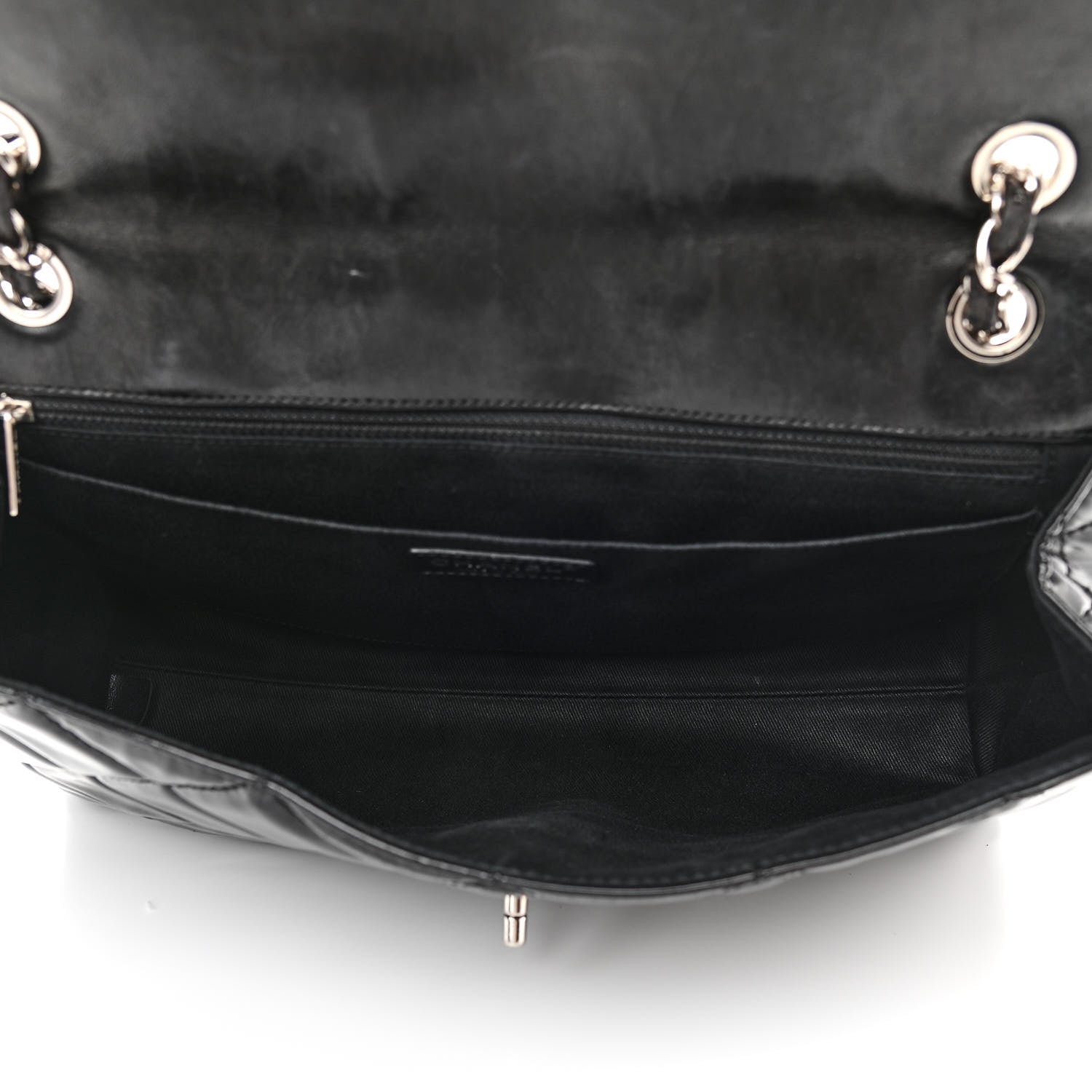 Chanel Vinyl Quilted In The Business Flap Bag Black 9 of 15