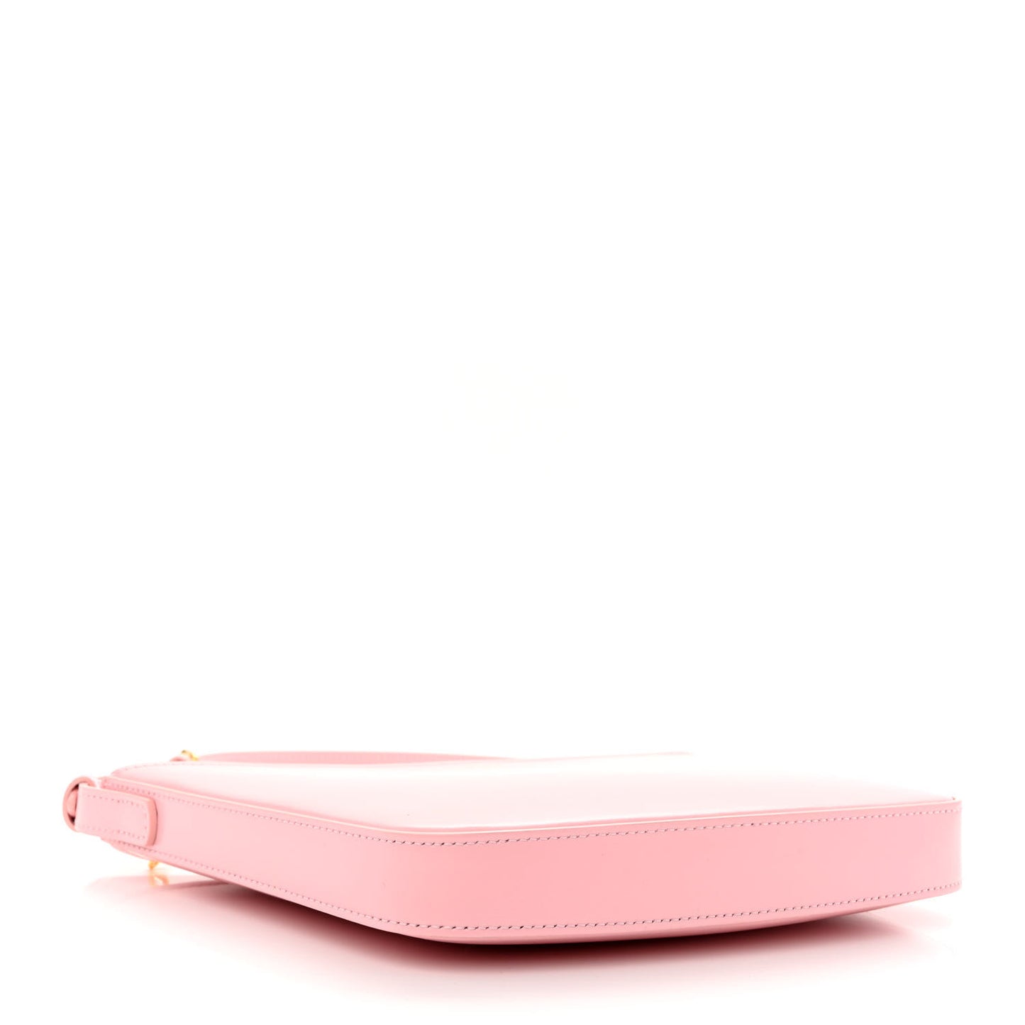 Shiny Calfskin Medium Croque Bag Pink