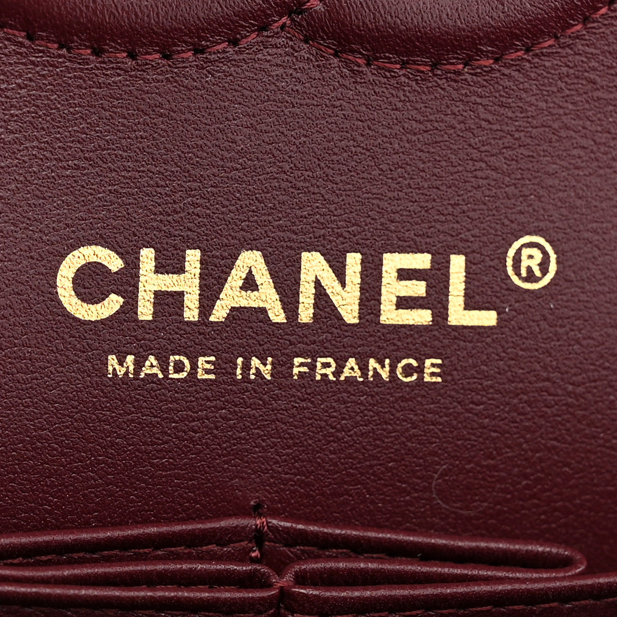 Caviar Quilted Small Double Flap Burgundy