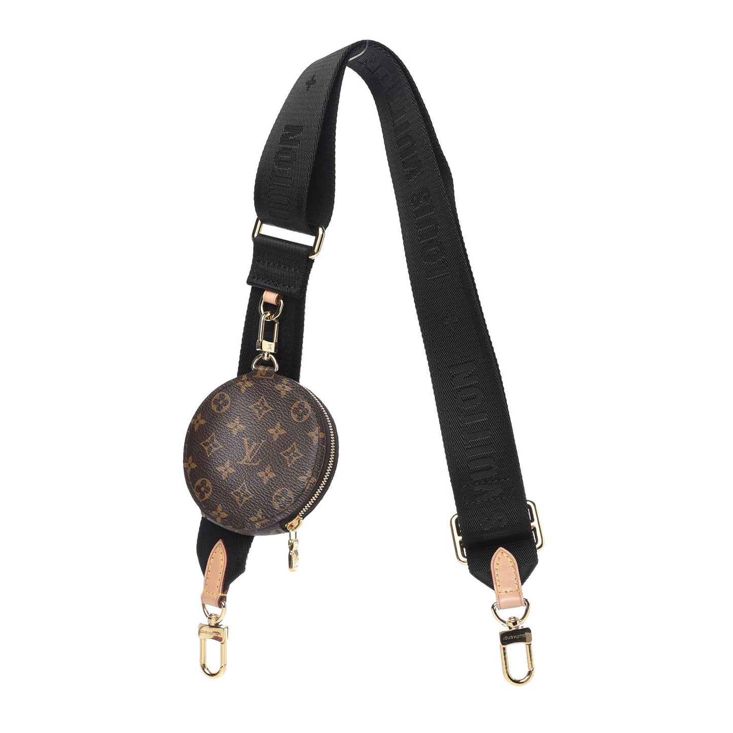 Monogram Multi Pochette Accessories Bandouliere Shoulder Strap Black