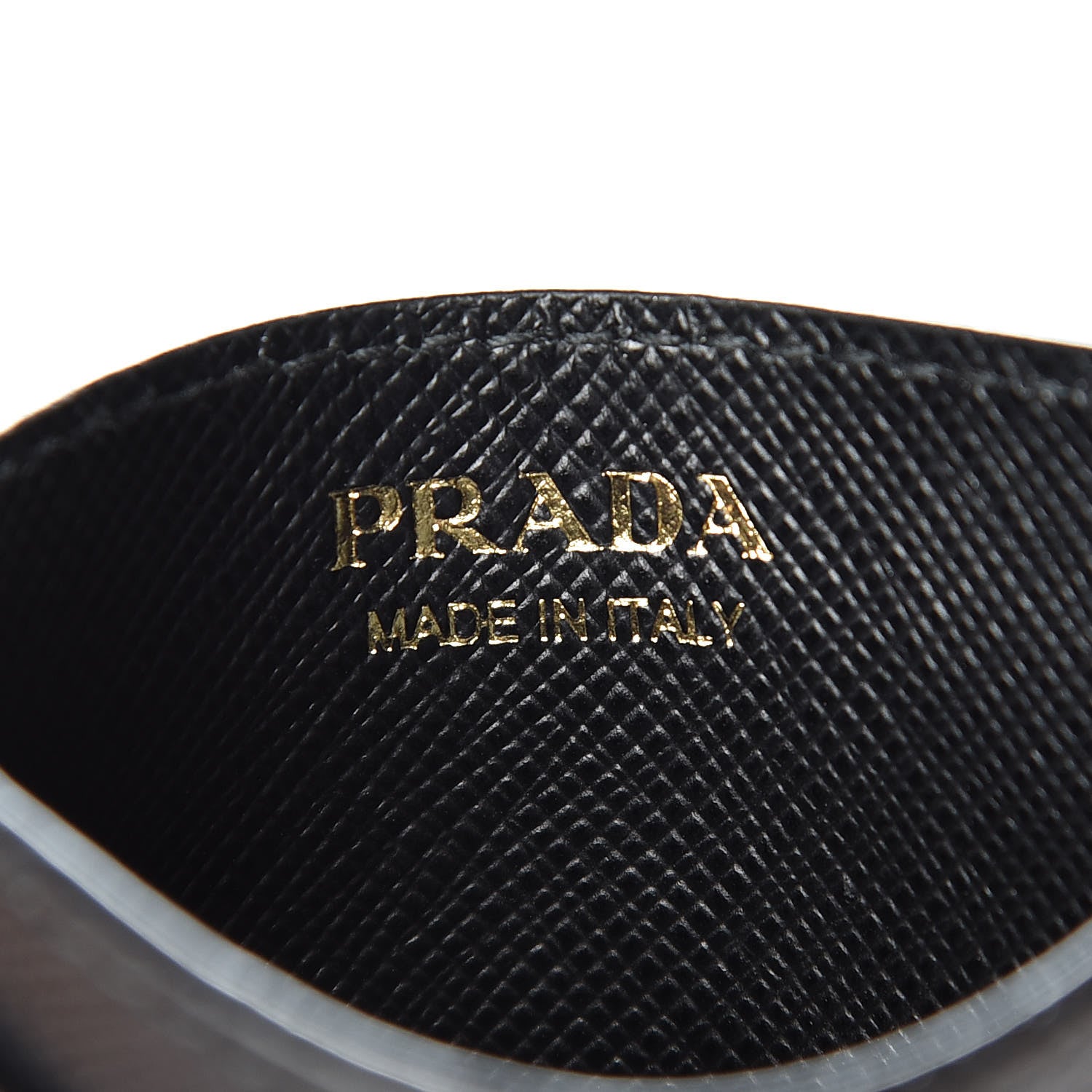 Prada Saffiano Shine Monochrome Card Holder Black 6 of 9