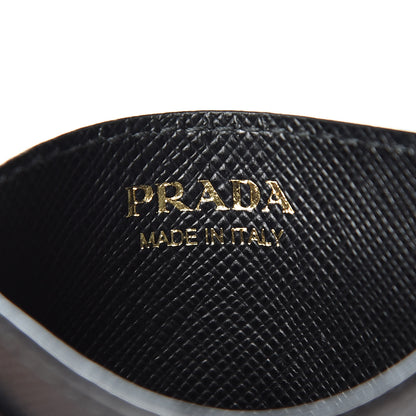 Prada Saffiano Shine Monochrome Card Holder Black 6 of 9