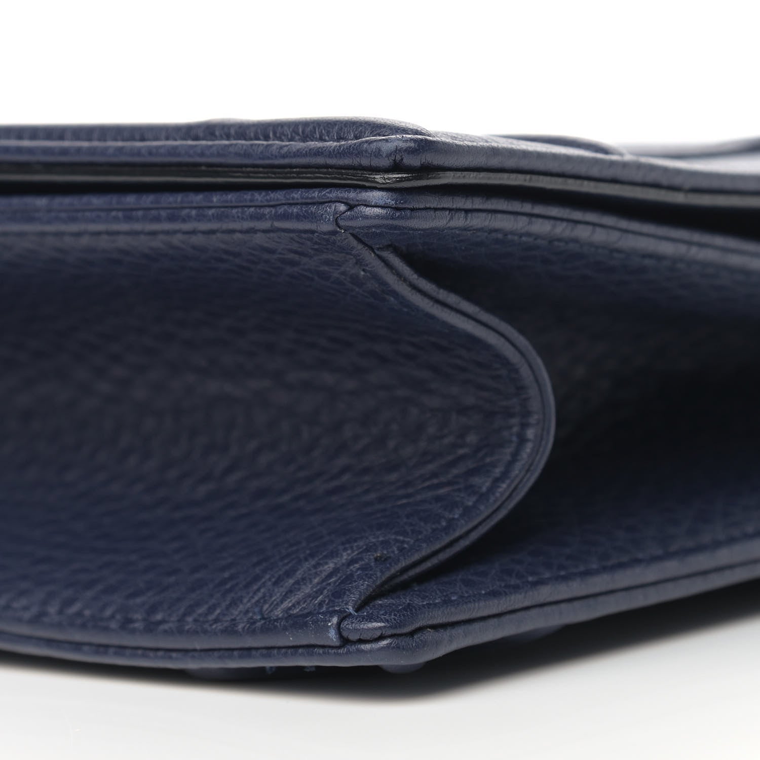 Christian Dior Grained Calfskin Medium Diorama Flap Bag Indigo Blue 10 of 10